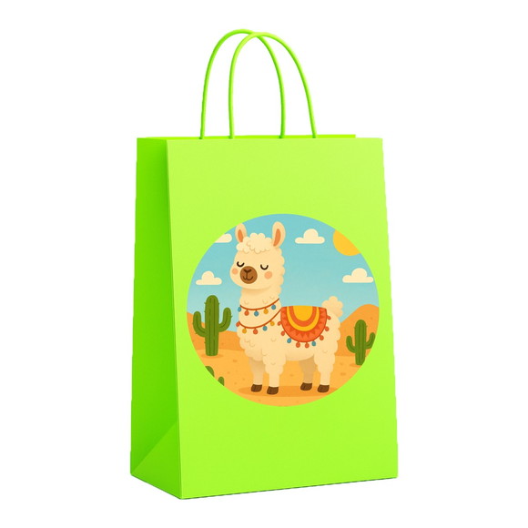 Sacola de Papel Personalizada Infantil Lhama - Imagem 5