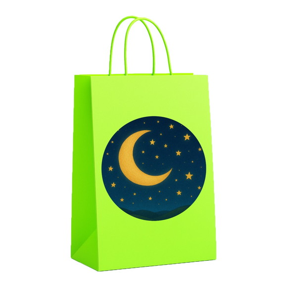 Sacola de Papel Personalizada Infantil Lua e Estrelas - Imagem 5