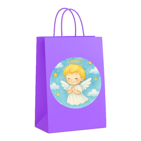 Sacola de Papel Personalizada Infantil Meu Batizado - Imagem 4