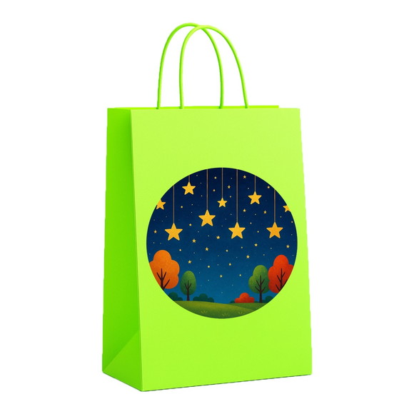 Sacola de Papel Personalizada Infantil Noite das Estrelas - Imagem 5