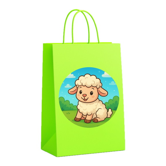 Sacola de Papel Personalizada Infantil Ovelhinha - Imagem 5