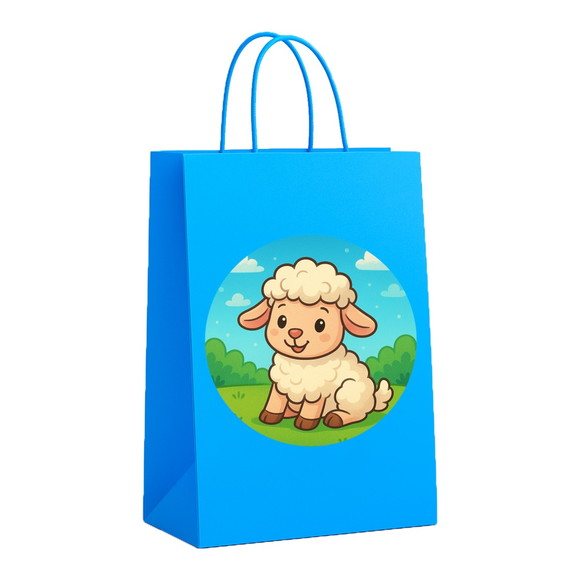 Sacola de Papel Personalizada Infantil Ovelhinha - Imagem 2