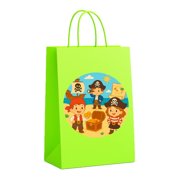 Sacola de Papel Personalizada Infantil Piratas - Imagem 5
