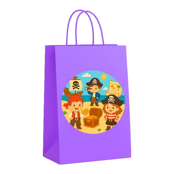 Sacola de Papel Personalizada Infantil Piratas - Imagem 4