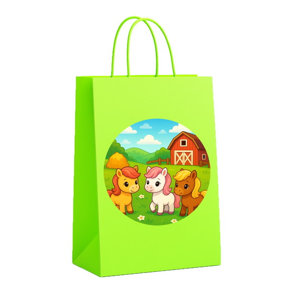 Sacola de Papel Personalizada Infantil Pôneis - Imagem 5