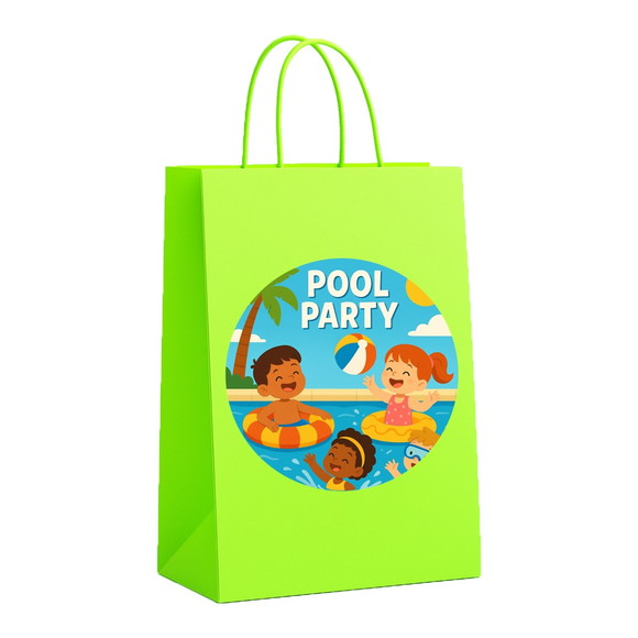 Sacola de Papel Personalizada Infantil Pool Party - Imagem 5