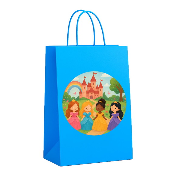 Sacola de Papel Personalizada Infantil Princesas Encantadas - Imagem 2