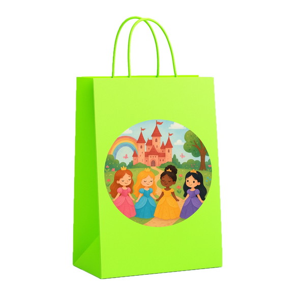 Sacola de Papel Personalizada Infantil Princesas Encantadas - Imagem 5