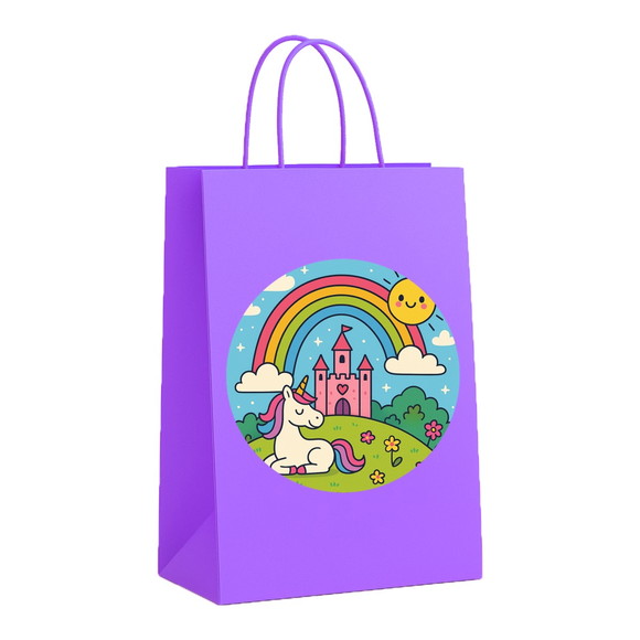 Sacola de Papel Personalizada Infantil Reino do Arco-íris - Imagem 4