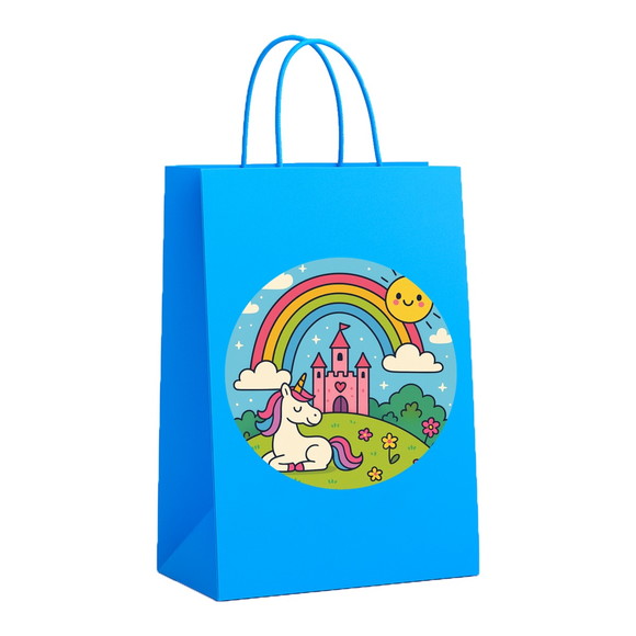Sacola de Papel Personalizada Infantil Reino do Arco-íris - Imagem 2