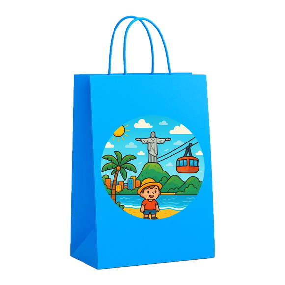Sacola de Papel Personalizada Infantil Rio de Janeiro - Imagem 2
