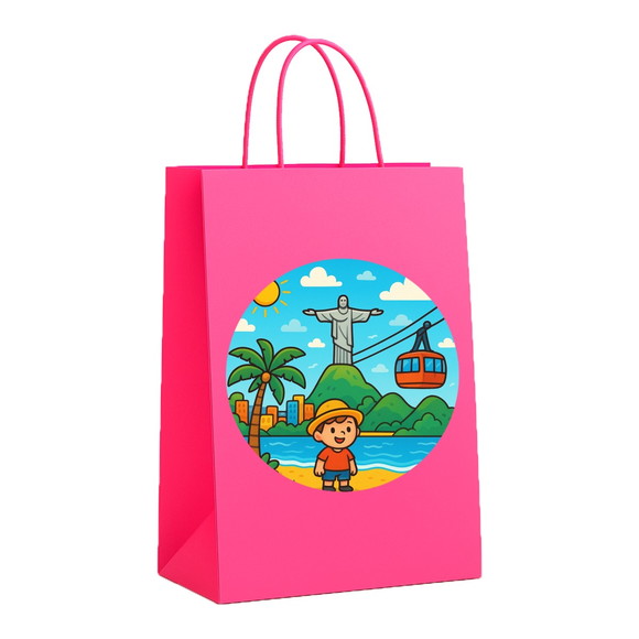 Sacola de Papel Personalizada Infantil Rio de Janeiro - Imagem 3