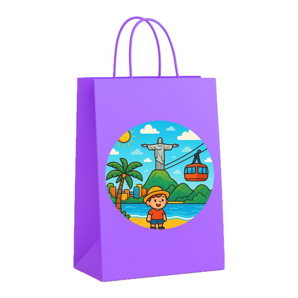 Sacola de Papel Personalizada Infantil Rio de Janeiro - Imagem 4