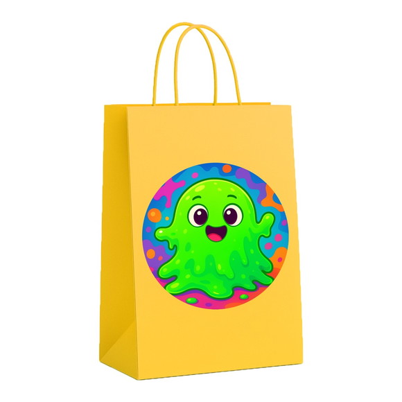 Sacola de Papel Personalizada Infantil Slime