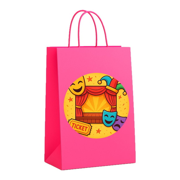 Sacola de Papel Personalizada Infantil Teatro Infantil - Imagem 3