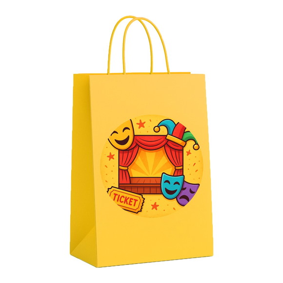 Sacola de Papel Personalizada Infantil Teatro Infantil