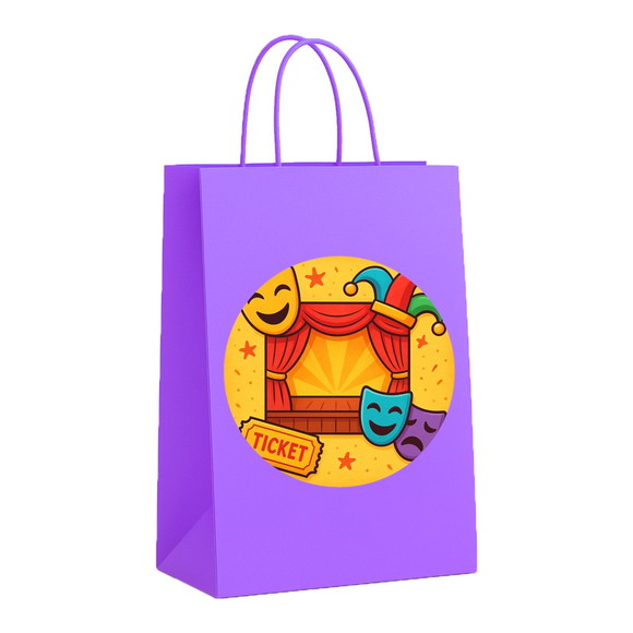 Sacola de Papel Personalizada Infantil Teatro Infantil - Imagem 4