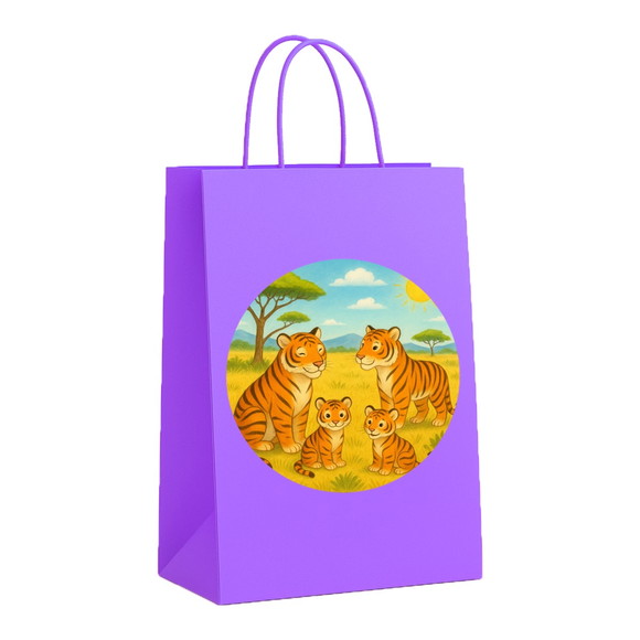 Sacola de Papel Personalizada Infantil Tigres - Imagem 4