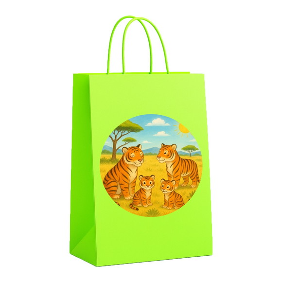 Sacola de Papel Personalizada Infantil Tigres - Imagem 5