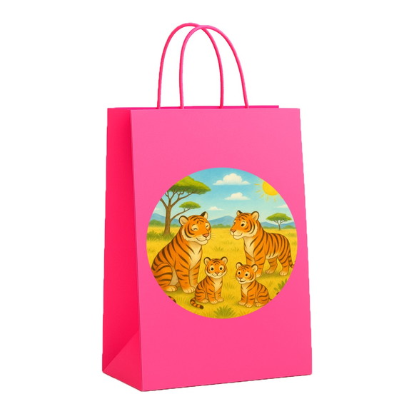 Sacola de Papel Personalizada Infantil Tigres - Imagem 3