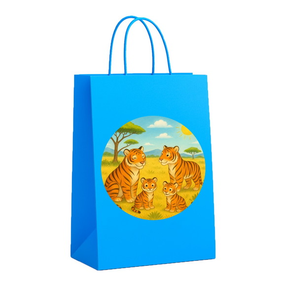Sacola de Papel Personalizada Infantil Tigres - Imagem 2