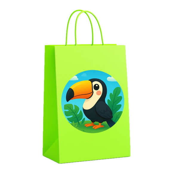 Sacola de Papel Personalizada Infantil Tucano - Imagem 5
