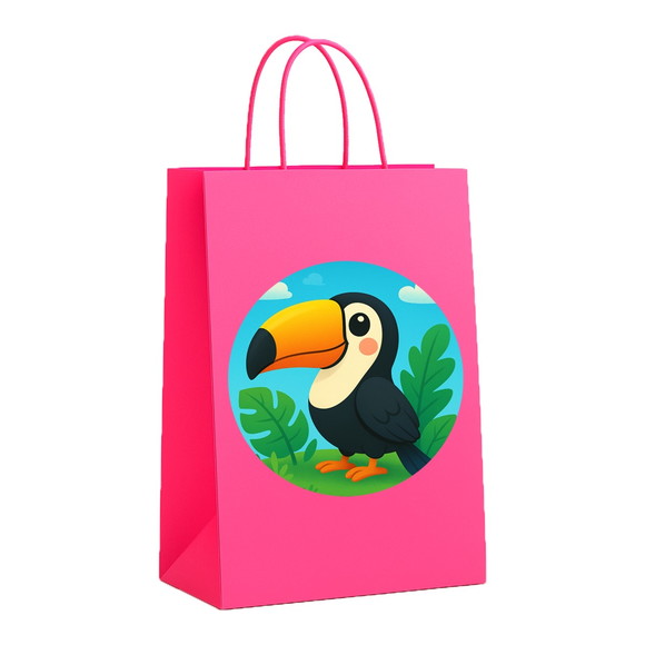 Sacola de Papel Personalizada Infantil Tucano - Imagem 3