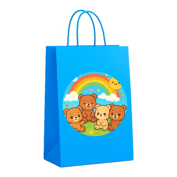 Sacola de Papel Personalizada Infantil Ursinhos Baby - Imagem 2