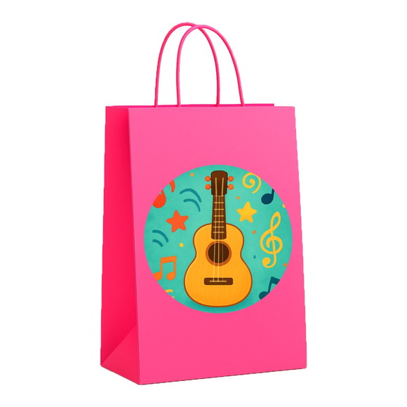 Sacola de Papel Personalizada Infantil Violão - Imagem 3