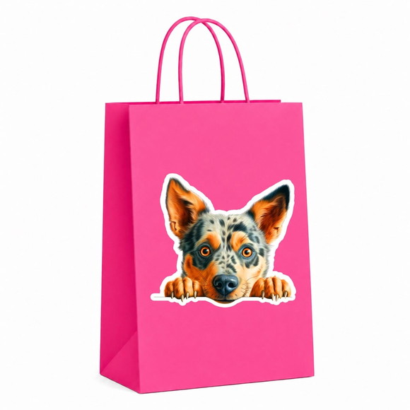 Sacola Papel Festa Raça Cachorro Boiadeiro Australiano - Imagem 2