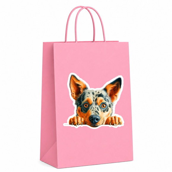 Sacola Papel Festa Raça Cachorro Boiadeiro Australiano - Imagem 5