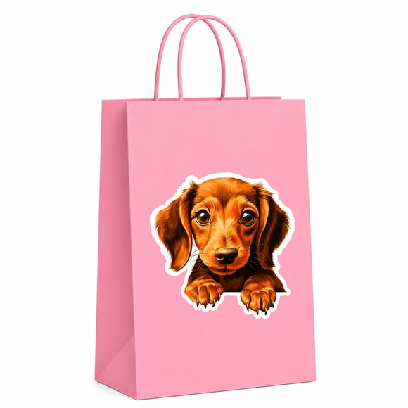 Sacola Papel Festa Raça Cachorro Dachshund - Imagem 5