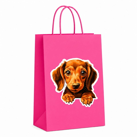 Sacola Papel Festa Raça Cachorro Dachshund - Imagem 2