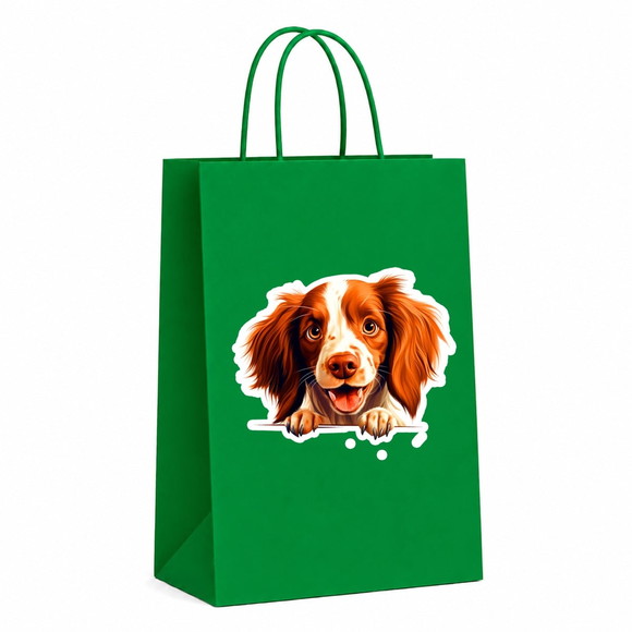 Sacola Papel Festa Raça Cachorro Irlandês Vermelho Branco - Imagem 4