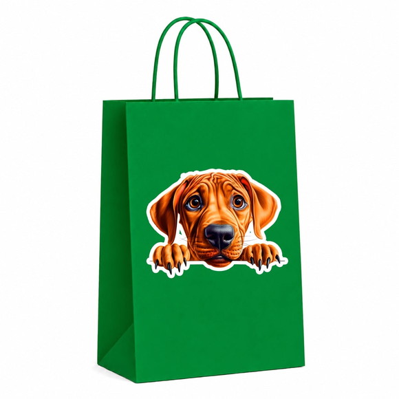 Sacola Papel Festa Raça Cachorro Rhodesian Ridgeback - Imagem 4