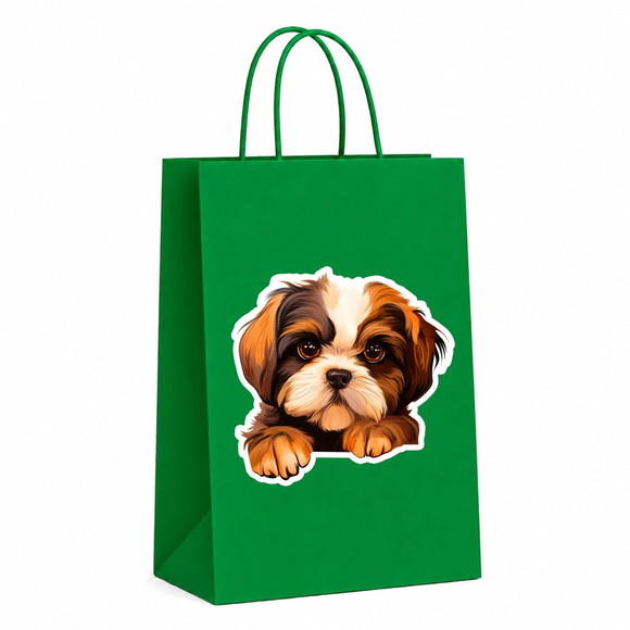 Sacola Papel Festa Raça Cachorro Shih Tzu - Imagem 4