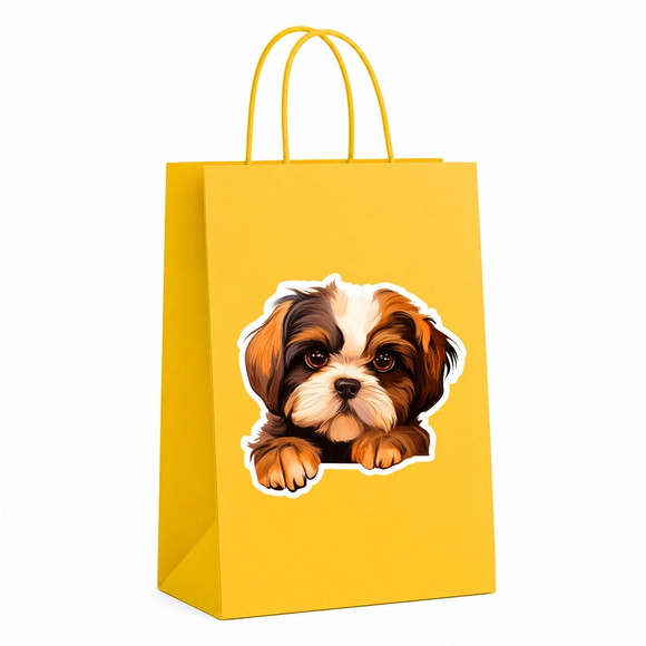 Sacola Papel Festa Raça Cachorro Shih Tzu