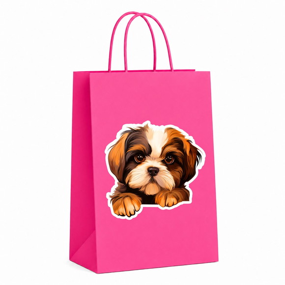 Sacola Papel Festa Raça Cachorro Shih Tzu - Imagem 2