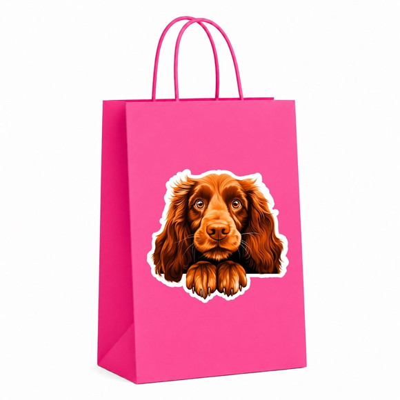 Sacola Papel Festa Raça Cachorro Spaniel de Campo - Imagem 2