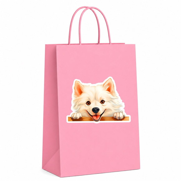 Sacola Papel Festa Raça Cachorro Spitz Americano - Imagem 5