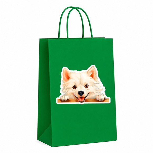 Sacola Papel Festa Raça Cachorro Spitz Americano - Imagem 4