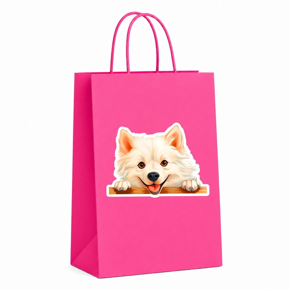 Sacola Papel Festa Raça Cachorro Spitz Americano - Imagem 2