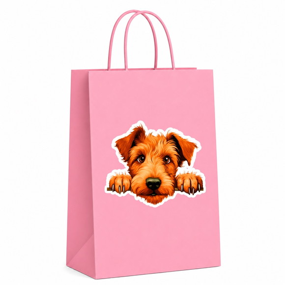 Sacola Papel Festa Raça Cachorro Terrier Irlandês - Imagem 5
