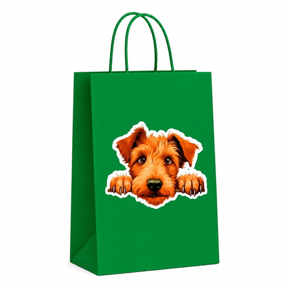 Sacola Papel Festa Raça Cachorro Terrier Irlandês - Imagem 4