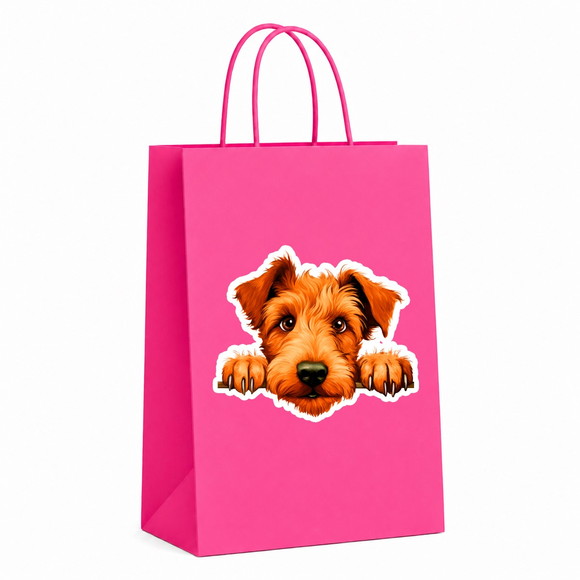 Sacola Papel Festa Raça Cachorro Terrier Irlandês - Imagem 2