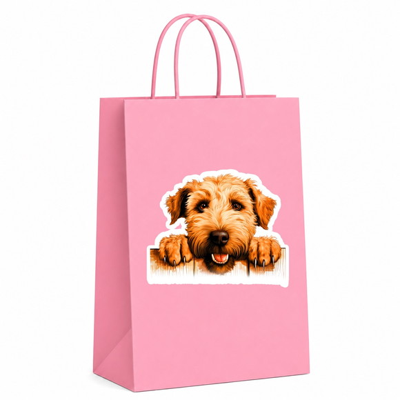 Sacola Papel Festa Raça Cachorro Terrier Wheaten pelo Macio - Imagem 5