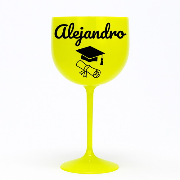 Taça Gin 580ml Formatura Personalizada com Nome Alejandro