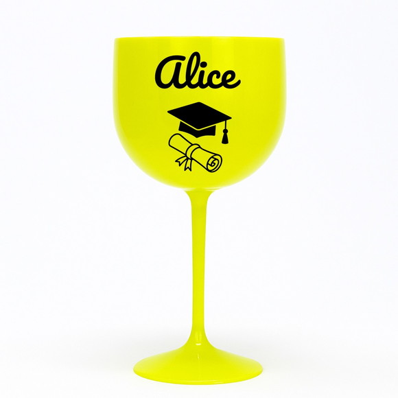 Taça Gin 580ml Formatura Personalizada com Nome Alice
