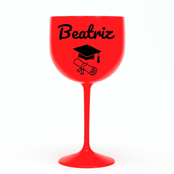 Taça Gin 580ml Formatura Personalizada com Nome Beatriz - Imagem 5