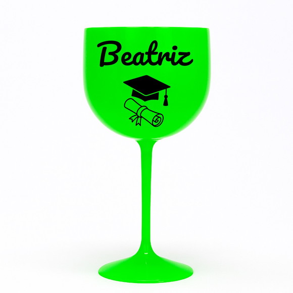 Taça Gin 580ml Formatura Personalizada com Nome Beatriz - Imagem 2